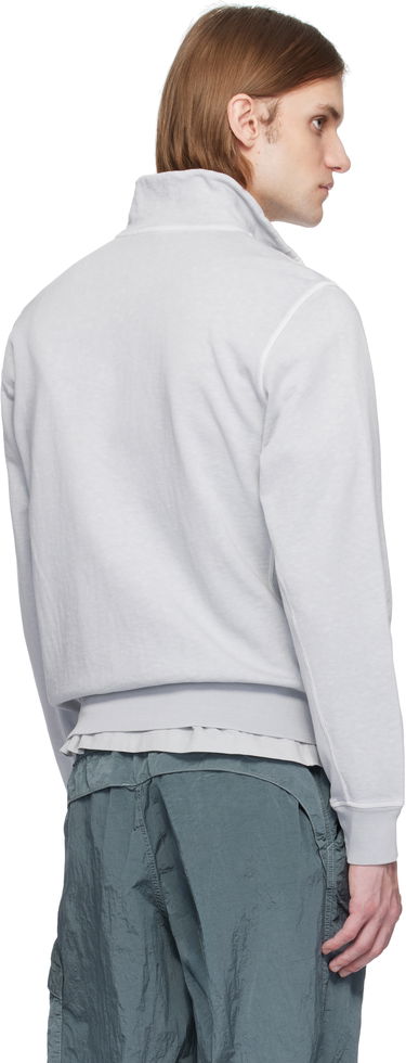 Pulover Stone Island Stone Island Fleece Sweatshirt with Zip Closure Siva | K1S15 6100022 S0060, 2