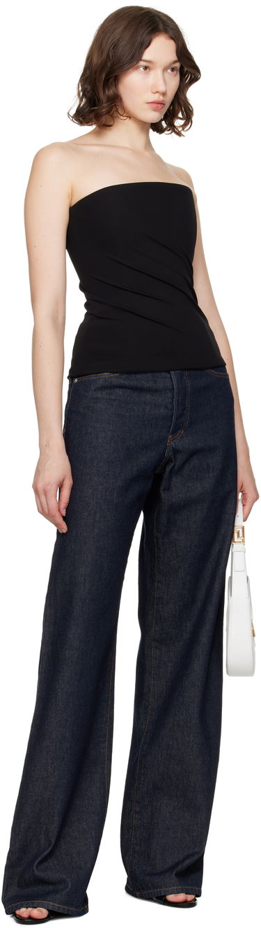 Majica brez rokavov Versace Versace Strapless Twisted Top Črna | 1020826_1A14475, 3