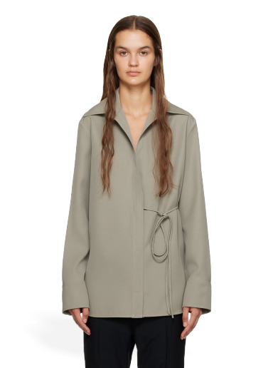 Srajce Jil Sander Wrap Shirt Siva | J02DL0154_J40002