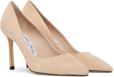Superge in čevlji Jimmy Choo Jimmy Choo Romy 85 Suede Heels Bež | ROMY 85, 3