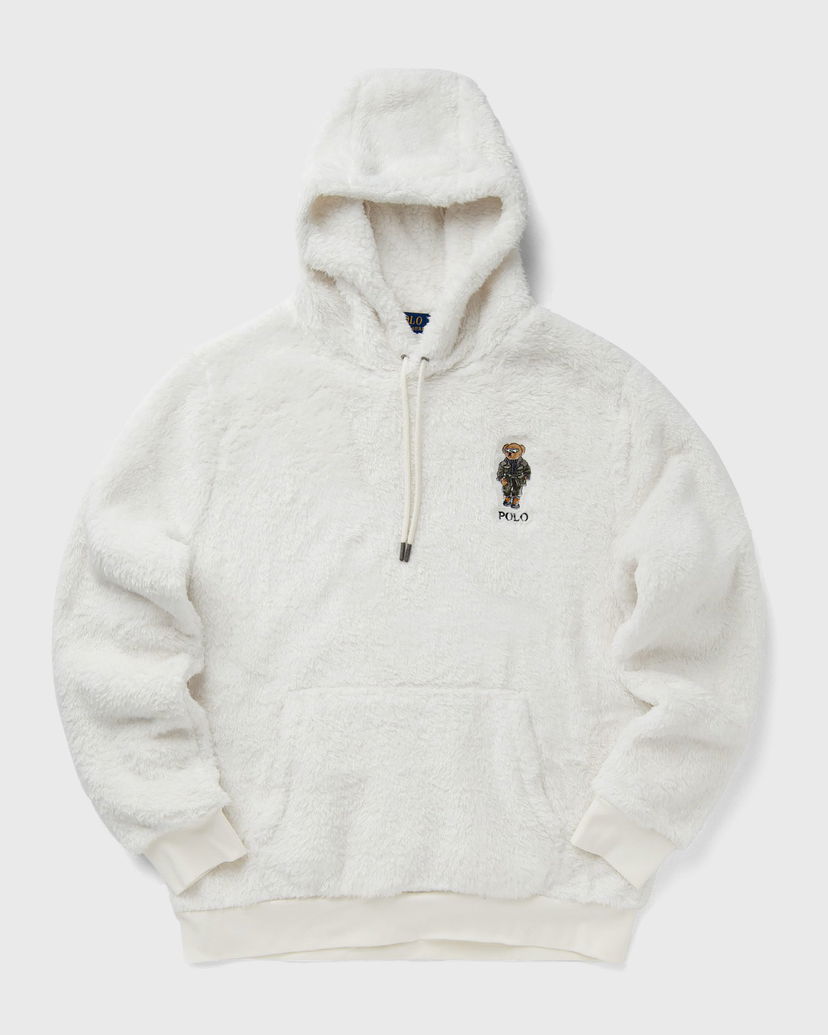 Pulover Polo by Ralph Lauren Polo Ralph Lauren Faux Fur Hoodie Bela | 710930550004