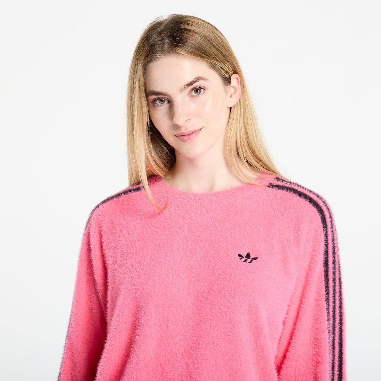 Pleteni pulover adidas Originals Adidas Adicolor Holiday Knit Sweatshirt Roza | JX7811, 1