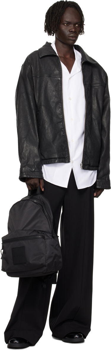Nahrbtnik BOSS HUGO Ripstop Backpack with Logo Patch Črna | 50551793, 4