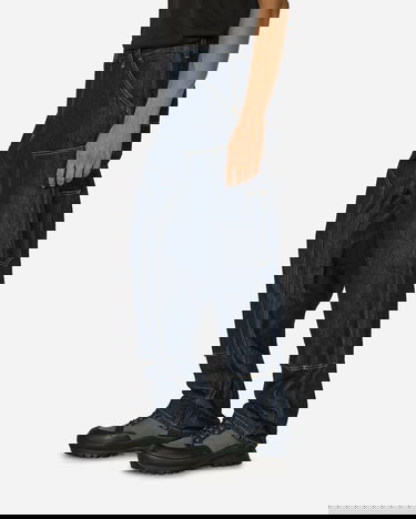 Hlače Carhartt WIP Double Knee Pants Blue Črna | I032699 0102, 2