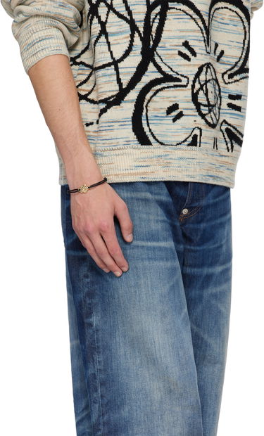 Zapestnica KENZO Kenzo Paris Boke Flower Cord Bracelet Črna | FF68BI731M02, 2