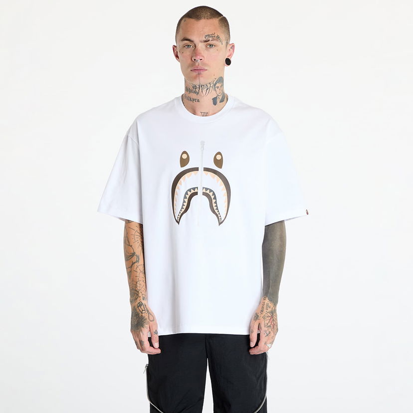 Majica BAPE Shark Tee White Bela | 001TEK701312M WHT