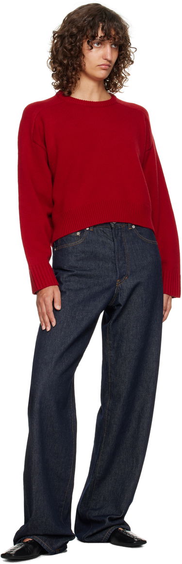 Pleteni pulover Loulou de Saison Loulou de Saison Bruzzi LDS Boxy Cashmere Sweater Rdeča | BRUZZI LDS, 3