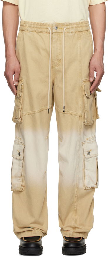 Cargo hlače Feng Chen Wang Feng Chen Wang Gradient Denim Cargo Pants Bež | FENG19TR22, 0