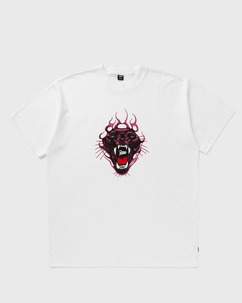 Majica Patta Fire Panther T-Shirt Bela | POC-AW25-1000-290-0086-002