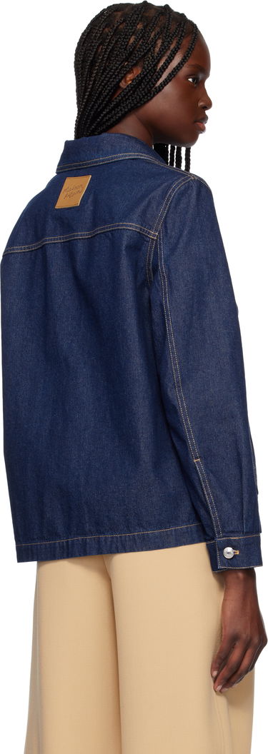 Jakna MAISON KITSUNÉ Maison Kitsuné Workwear Denim Jacket Modra | OW02136WW0081, 2