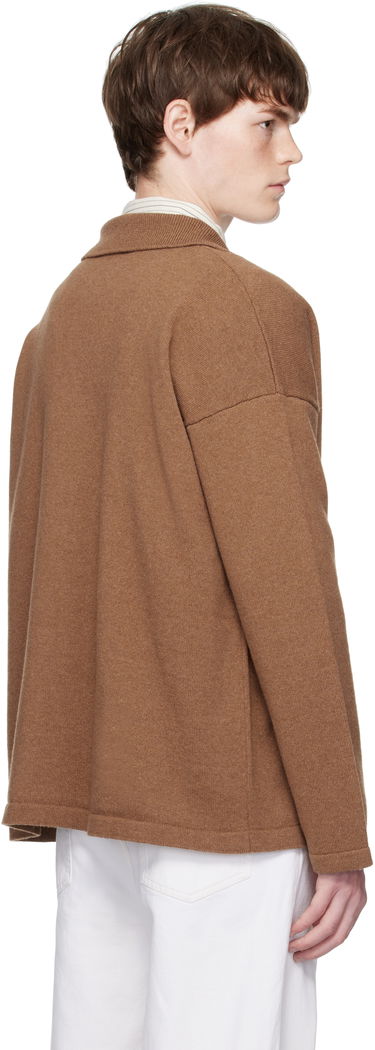 Pleteni pulover A.P.C. A.P.C. Manuel Knit Polo Rjava | WOASB-H23454, 2