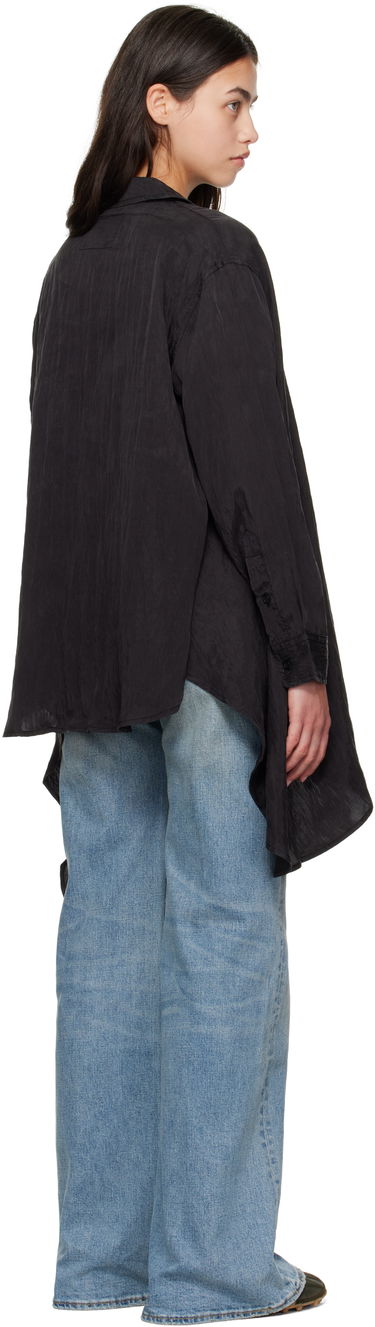 Srajce R13 R13 Draped Front Shirt Črna | R13WR416-R510A, 2