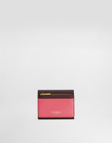 Denarnica Dolce & Gabbana Dolce & Gabbana Calfskin Wallet with DG Logo Bordo | BI3338A9M758K384, 2