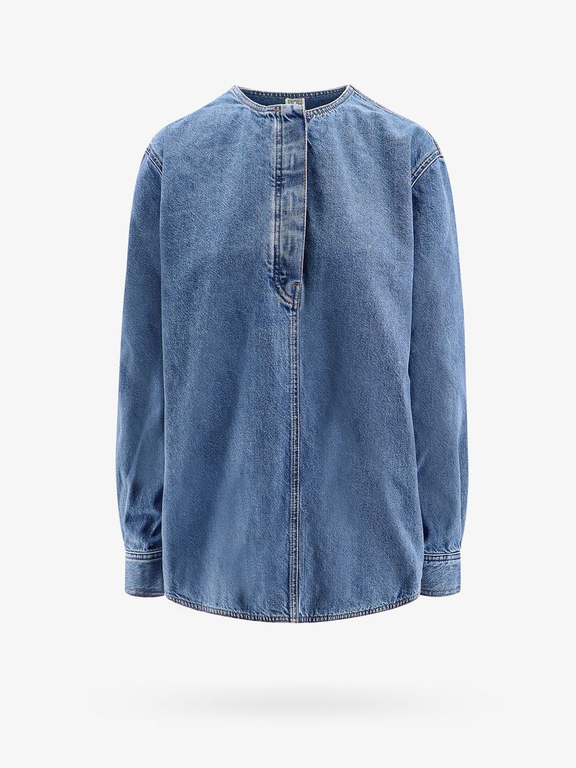 Srajce TOTEME Denim Shirt Modra | 242WRT1746FB0045167
