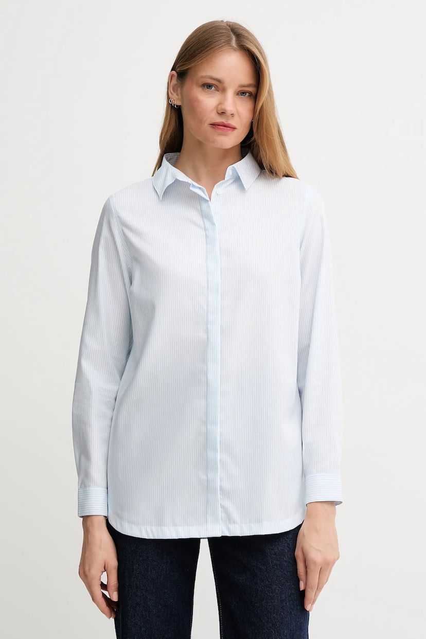 Srajce Barbour Barbour CLAYDON Regular Fit Classic Collar Shirt Modra | LSH1695