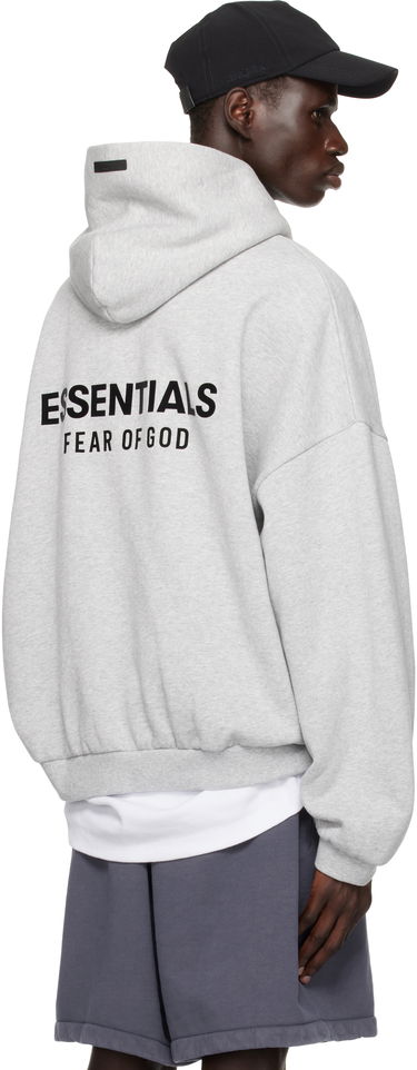 Pulover Fear of God Essentials Fleece Hoodie II FW24 Siva | 192HO246258F, 2