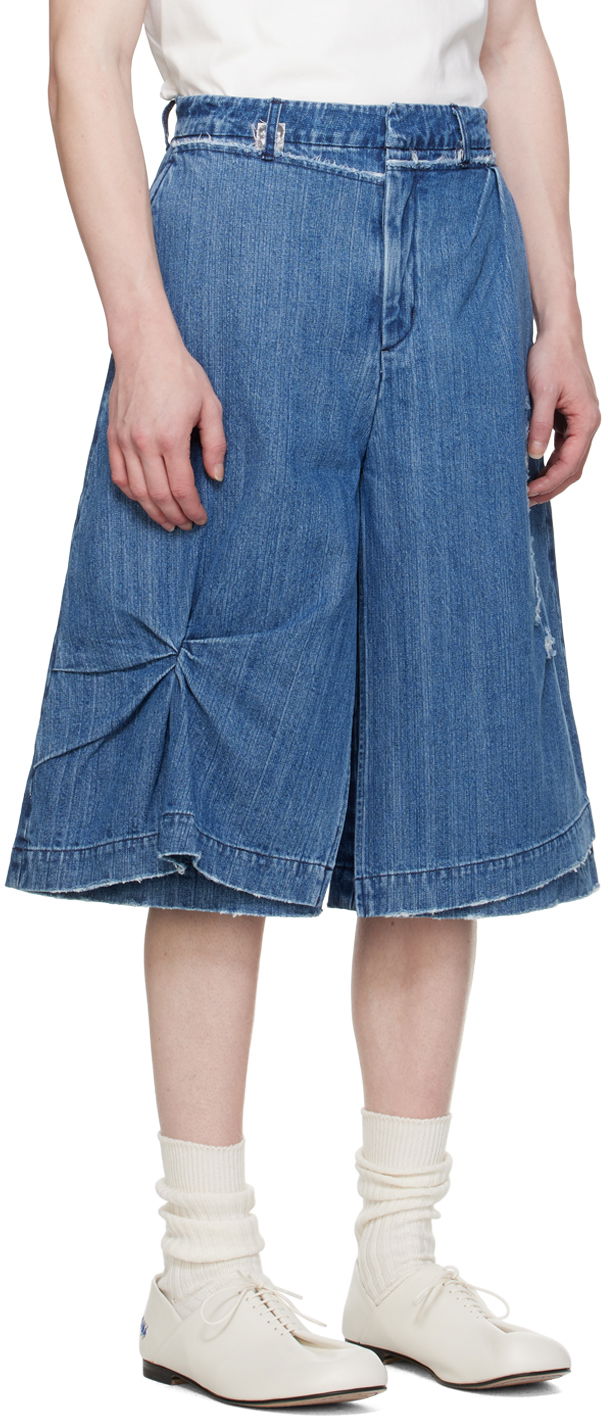Kratke hlače ADER ERROR Distressed Denim Shorts Modra | BN01SSJE0201BL, 1