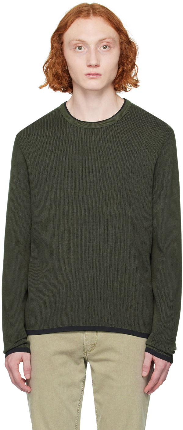 Pleteni pulover rag & bone Harvey Knit Sweater Zelena | MBS23S011UC11