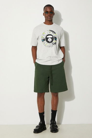 Majica AAPE by A Bathing Ape AAPE By A Bathing Ape Basic Tee Print T-Shirt Siva | AAPTEM1444XAM, 1