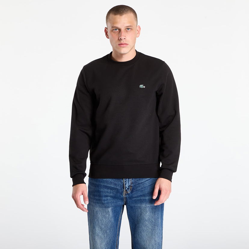 Pulover Lacoste Sweatshirt Sweatshirt Black Črna | SH5127 031