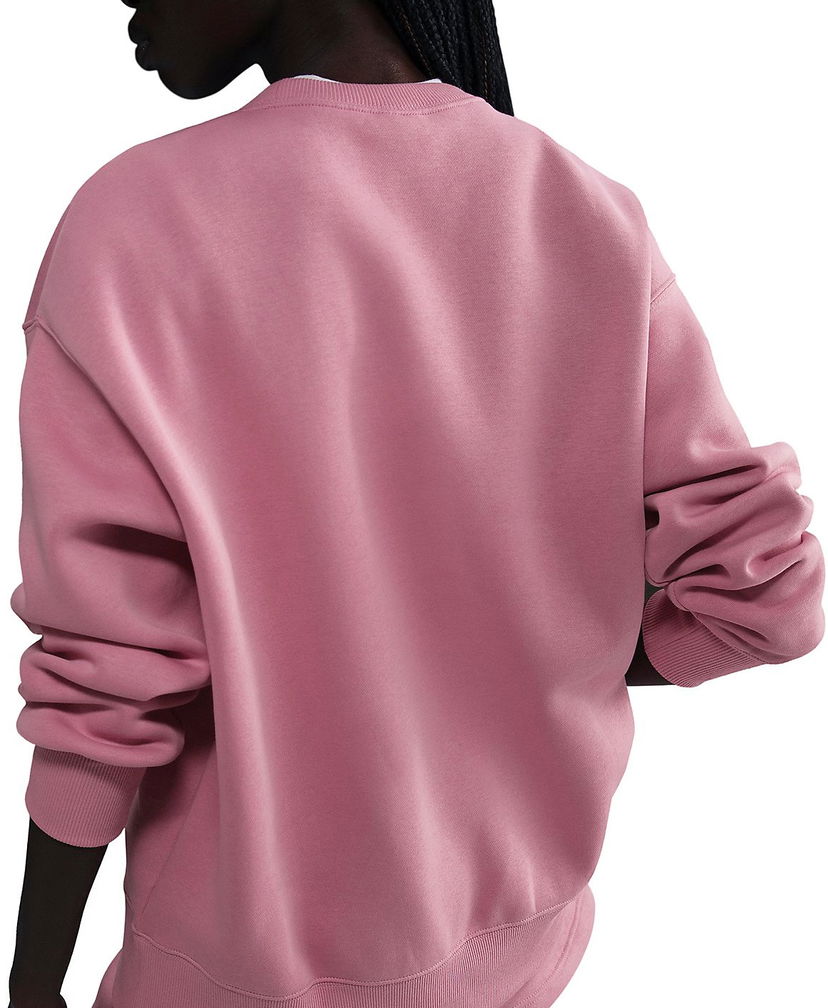 Pleteni pulover Nike Sportswear Phoenix Fleece Oversized Crewneck Sweatshirt Roza | FZ4270-699