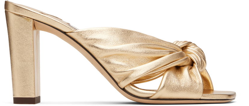 Modni dodatki Jimmy Choo Jimmy Choo Avenue 85 Heeled Mules Kovinski | AVENUE 85