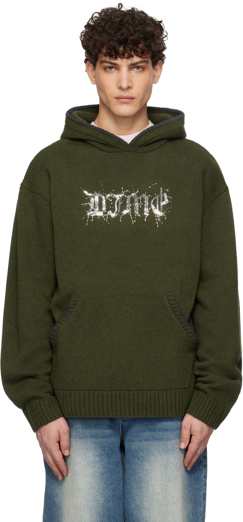 Pulover Dime Wool Hoodie Zelena | DIMEHO2412ARM
