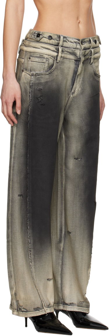 Kavbojke Feng Chen Wang Feng Chen Wang Gradient Deconstruction Washed Jeans Siva | FUS19TR06, 4