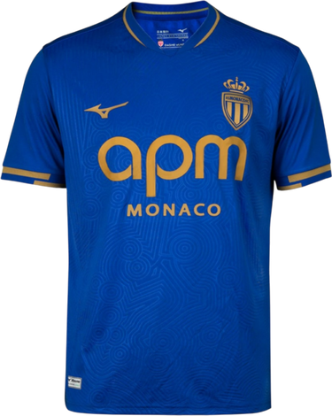 Dres Mizuno Mizuno AS Monaco Away Jersey Modra | p2gacx77-12, 0