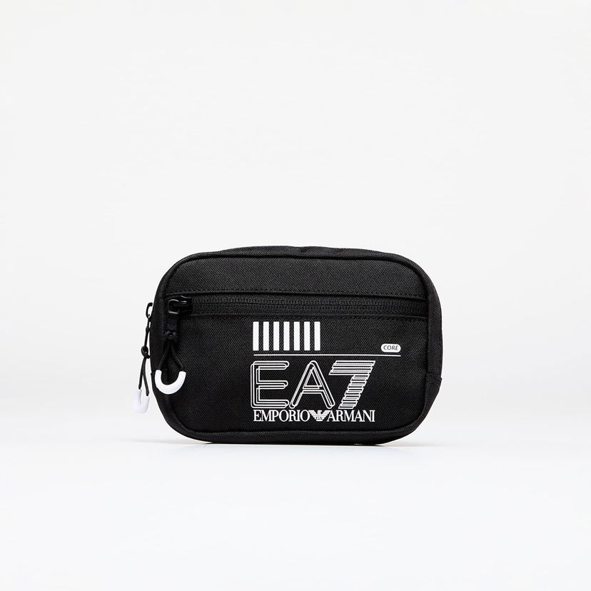 Torba za čez ramo Emporio Armani EA7 Unisex Small Pouch Bag Black/ White Logo Universal Črna | 245082CC94002021