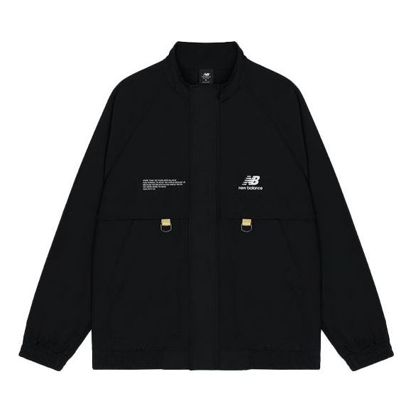 Vetrovka New Balance Men's Solid Color Pattern Jacket Črna | AMJ13362-BK, 0