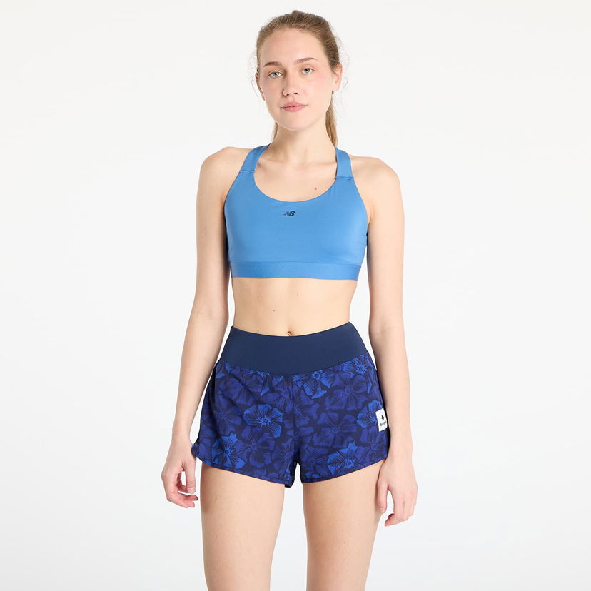 Modrček New Balance Essential Train Bra Modra | WB51035SET