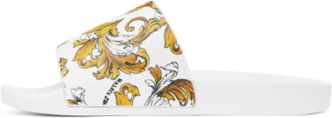 Modni dodatki Versace Versace Jeans Couture Outline Barocco Pool Slides Bela | E78VA3SQ3_EZS365, 2
