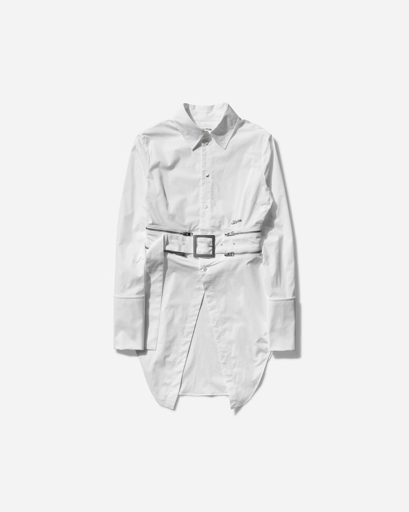 Srajce Jean Paul Gaultier Belted Shirt Bela | 25-33-F-CH087I-C071 01