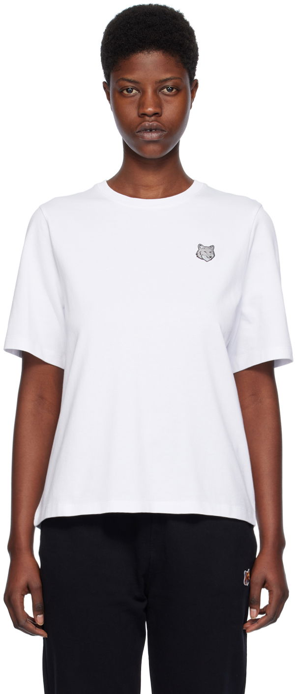 Majica MAISON KITSUNÉ Bold Fox Head T-Shirt Bela | MW00111KJ0119
