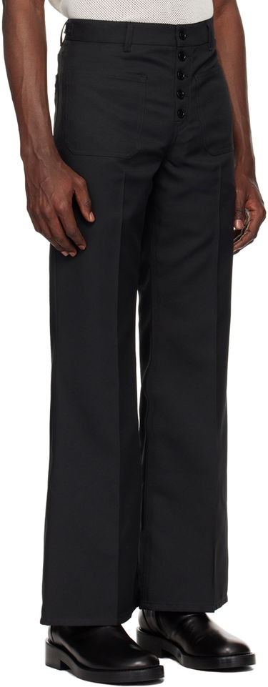 Hlače Courrèges Multiflex Flared Trousers Črna | 124CPA201PL0136, 1