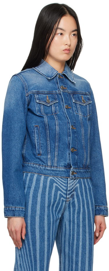 Jakna Jean Paul Gaultier Gaultier Printed Denim Jacket Modra | 24/25-U-VE040I-D013-5701, 1