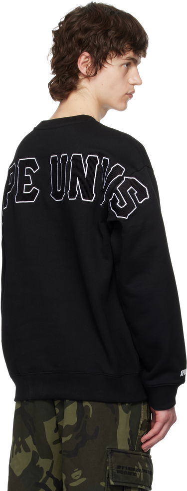 Pulover AAPE by A Bathing Ape AAPE by A Bathing Ape Injection Crewneck Sweatshirt Črna | AAPSWMC336XXNBKX, 2