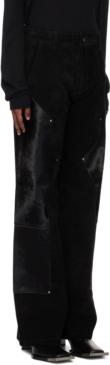 Hlače HELIOT EMIL Carpenter Suede Pants Črna | AW24_W_10_176_BLK01, 1