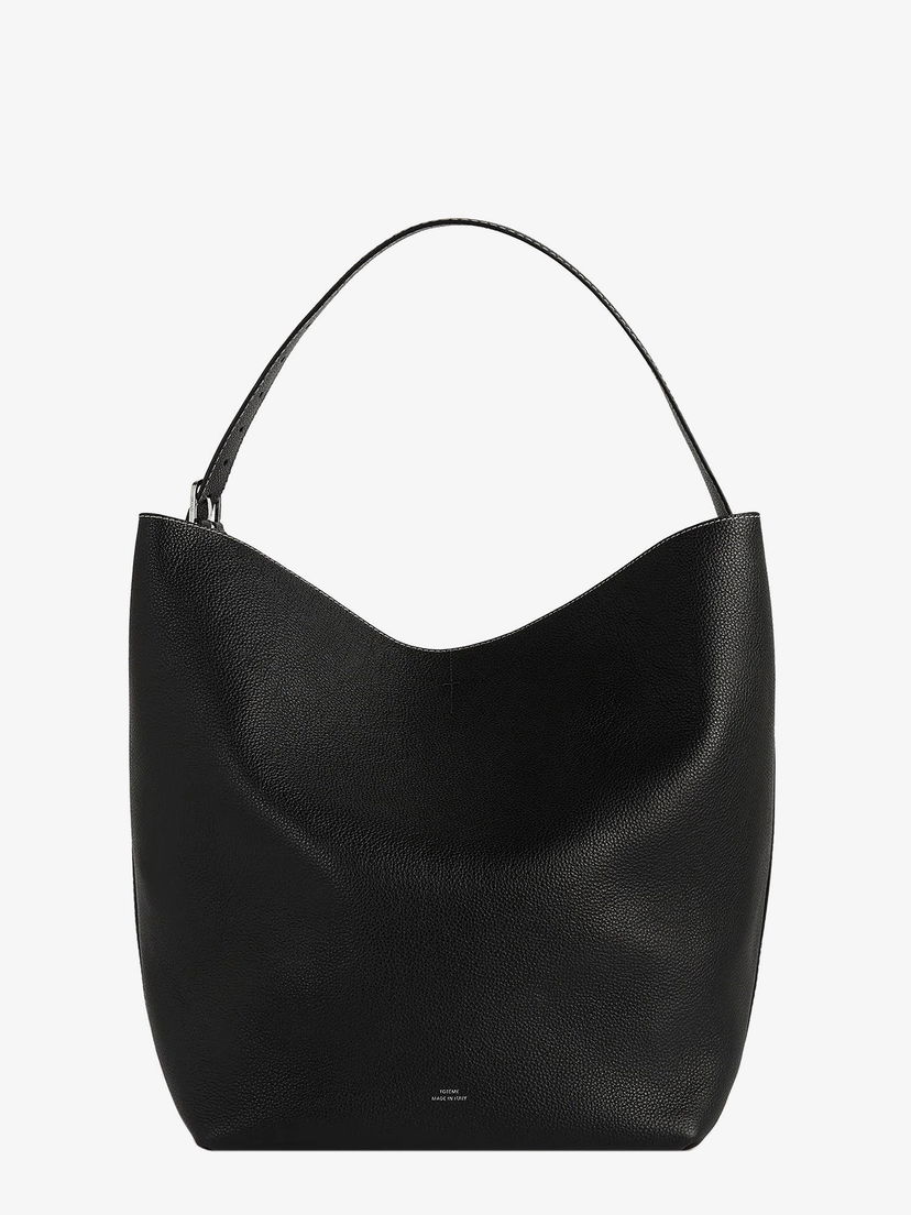 Tote bag TOTEME Toteme Women's Black Leather Shoulder Bag Črna | 234WAL853LE0030001