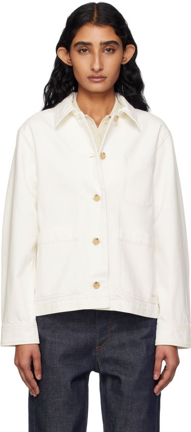 Jakna A.P.C. A.P.C. Nikkie Denim Jacket Bela | COGZV-F02937, 0