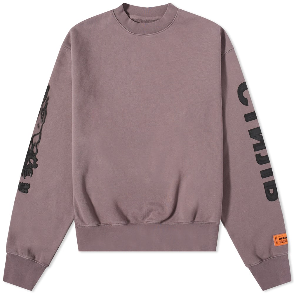 Pleteni pulover HERON PRESTON Flaming Skull Crewneck Siva | HMBA020F22JER0010910, 0
