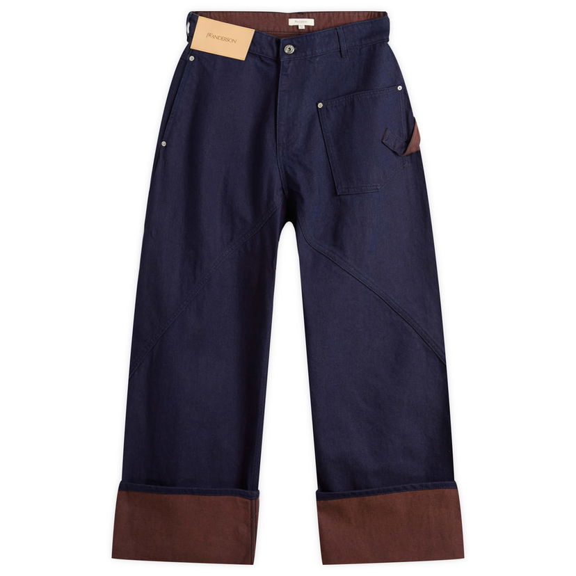 Kavbojke JW Anderson JW Anderson Turn Up Twisted Workwear Jeans Size 30 Mornarica | DT0120-PG1836-807