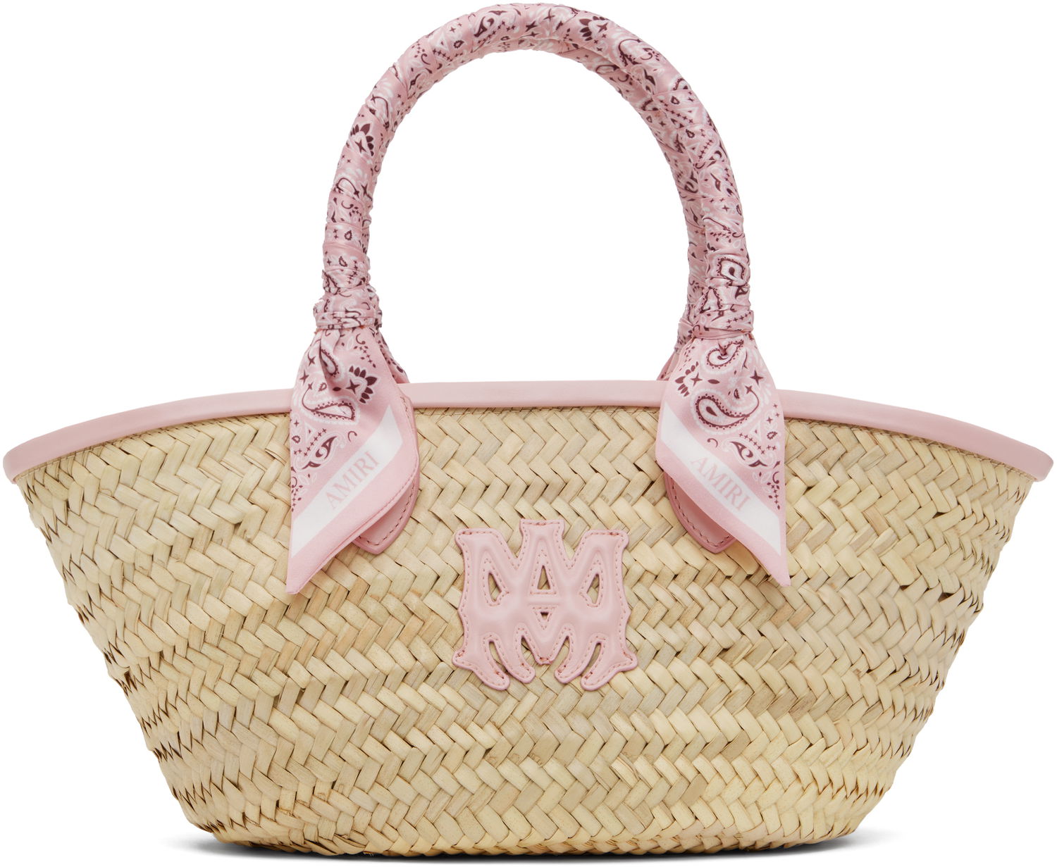 Torbica AMIRI AMIRI MA Raffia Micro Tote Roza | AWBGTO1002, 0