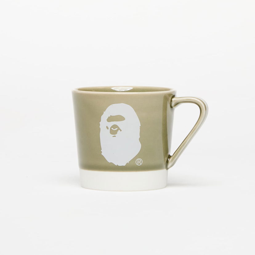 Home decor BAPE A BATHING APE Logo Porcelain Mug Zelena | 001KAK801011M GRN