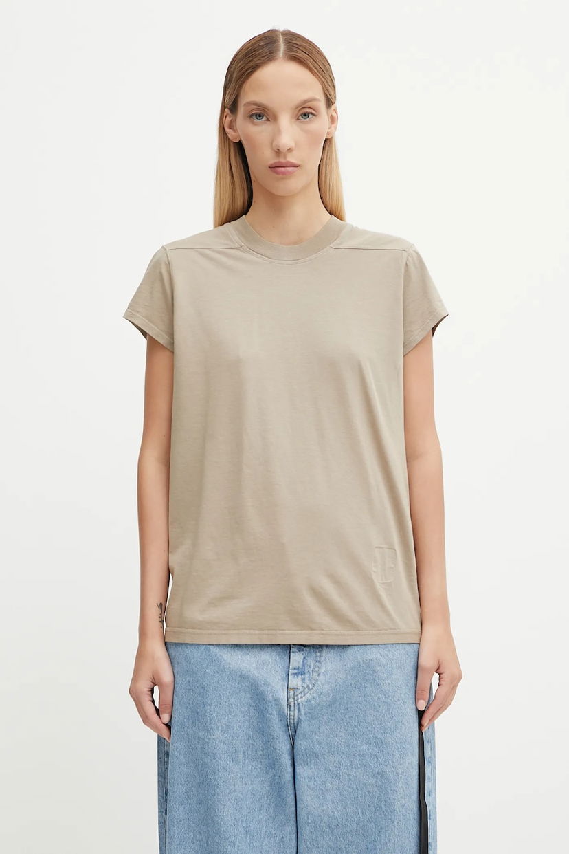 Majica Rick Owens Rick Owens DRKSHDW Small Level T-Shirt Bež | DS02E7208.RN