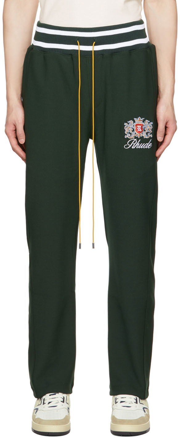 Trenirka Rhude Rhude Embroidered Lounge Pants Zelena | RHPF22PA08370480