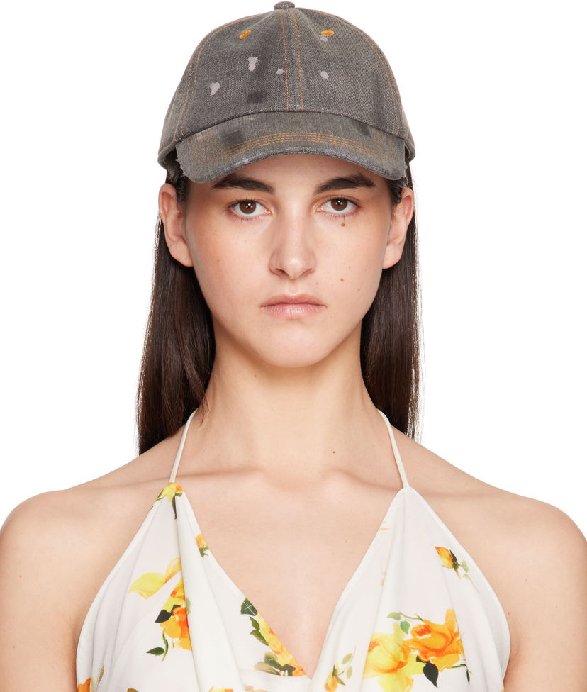 Kapa Acne Studios Acne Studios Denim Baseball Cap Siva | C40405-