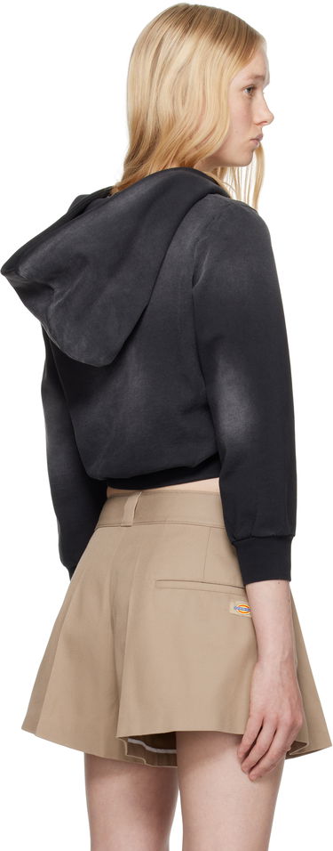 Pleteni pulover Alexander Wang Alexander Wang.t Shrunken Cotton Terry Cardigan Črna | 4CC2251554, 2