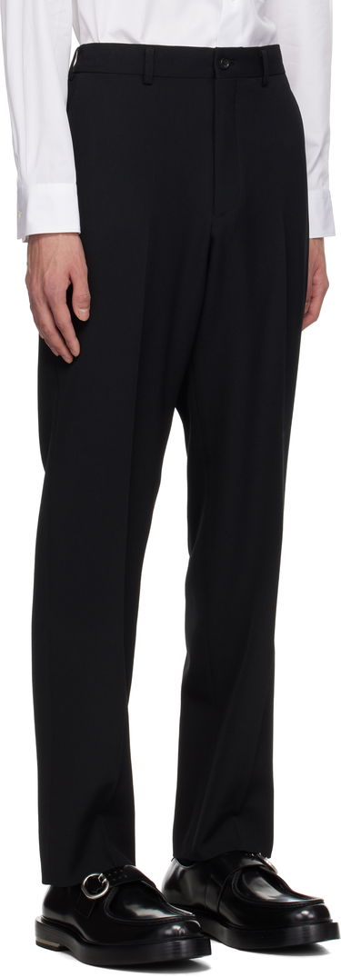 Hlače Comme des Garçons Homme Deux Wool Gabardine Trousers Črna | DO-P046-051, 1